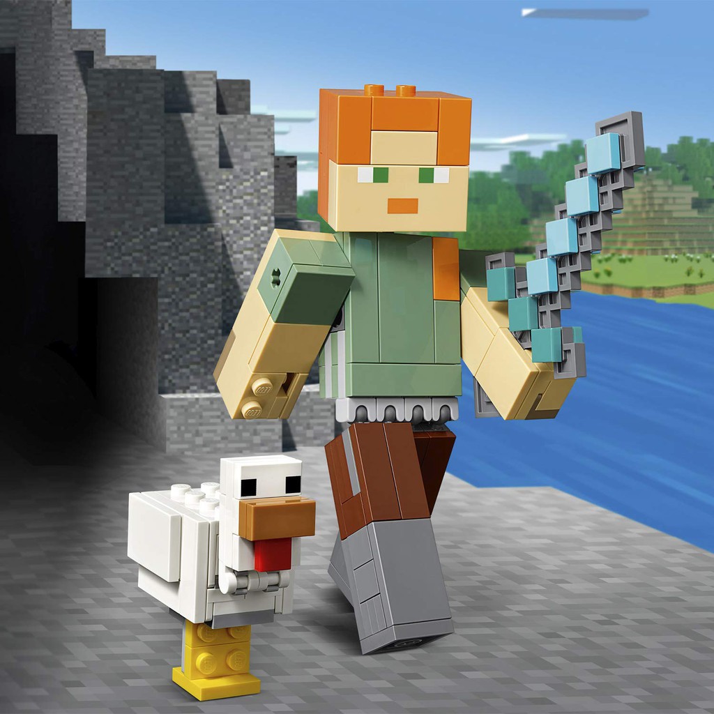 LEGO MINECRAFT - HÀNG CHÍNH HÃNG - Mô Hình Minecraft Alex chăn Gà - MÃ SP 21149