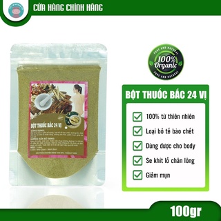 Bột tắm trắng 24 vị thuốc bắc handmade 100GR - Hama