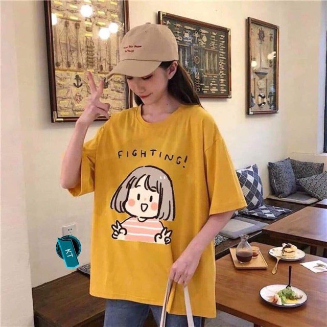 [FREESHIP ĐƠN TỪ 50K] Áo phông cô gái Fighting cá tính KTH0919