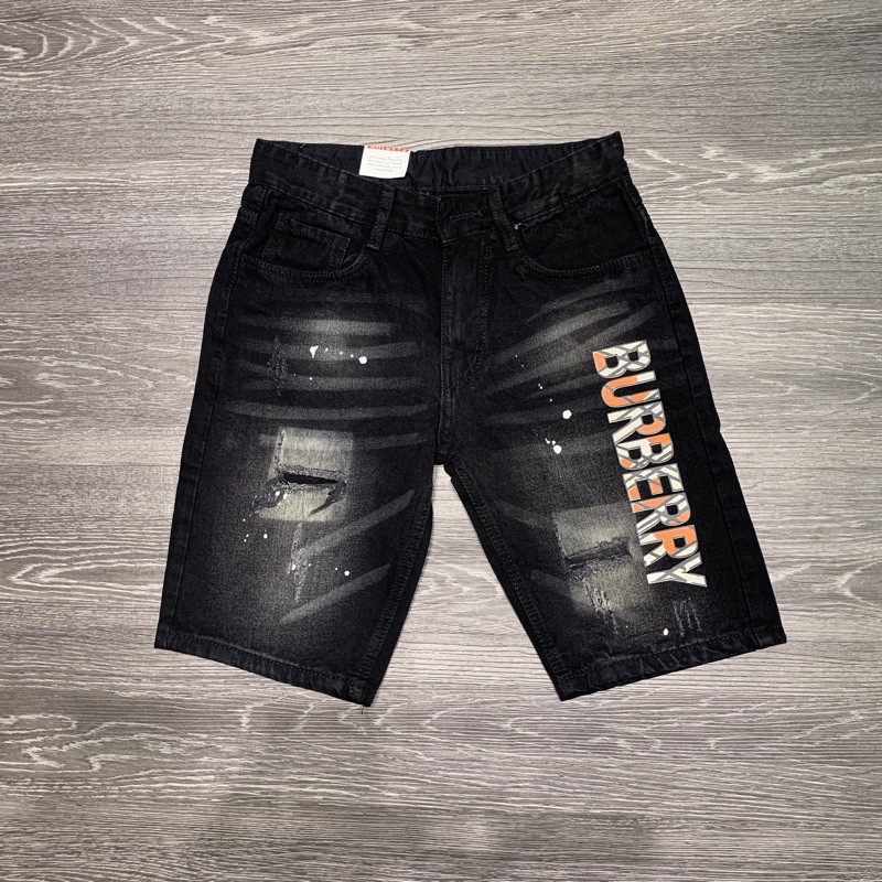 quần jean nam short😍logo bbr