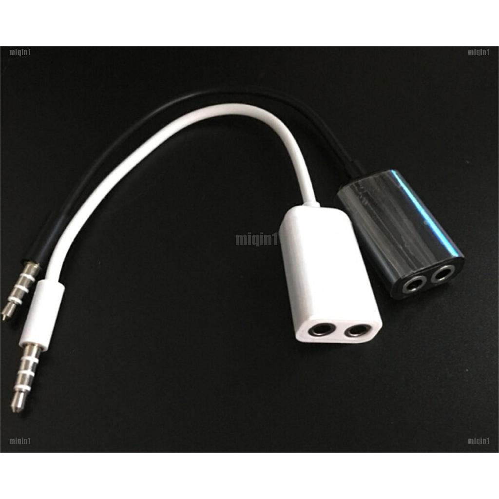 $vn 3.5mm jack audio headset earphone mic y splitter cable adapter for tabs laptop c zns 1126