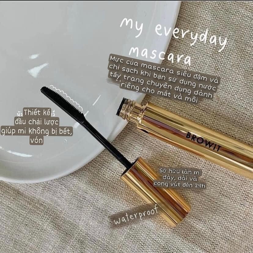 Chuốt Mascara Browit by NongChat, Chuốt Mi Chống Nước My Everyday Endless Mascara Thái Lan - Lee Bangkok