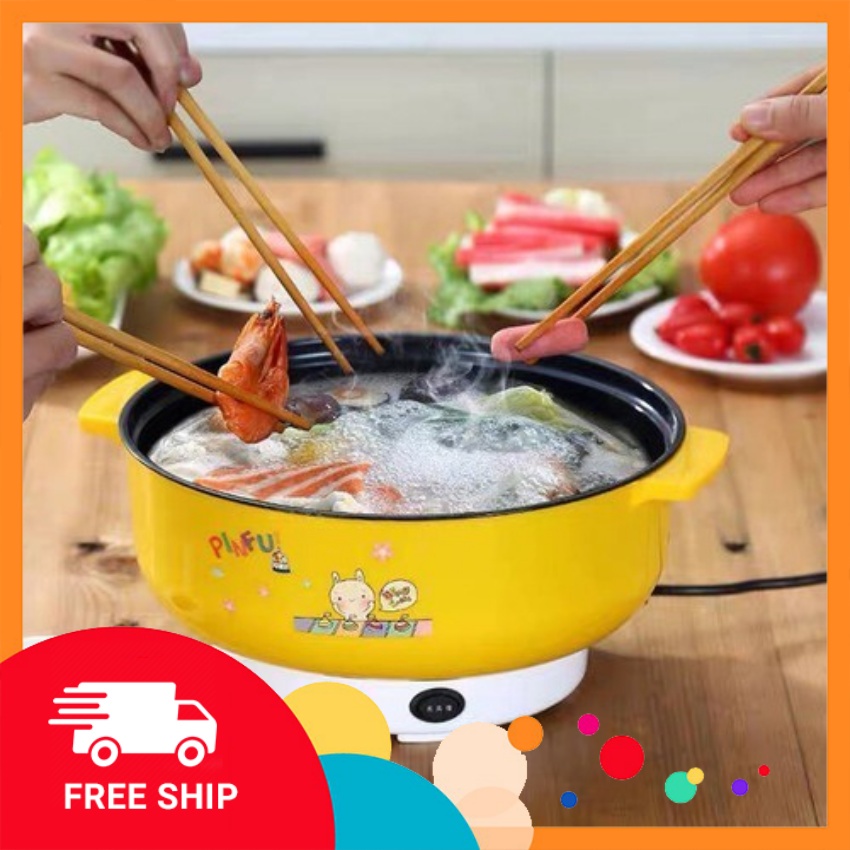 Nồi lẩu điện mini 26cm, nồi lẩu giá rẻ, Nồi lẩu điện cooking pot