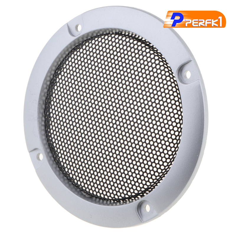 Hot-3 inch Audio Speaker Cover Decorative Circle Metal Mesh Grille gold