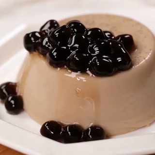 Bột pudding trứng, pudding socola pha sẵn, ăn kèm trà sữa, milo dầm