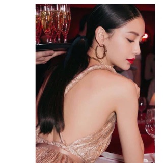 BÔNG TAI khoen đá đồng Dior