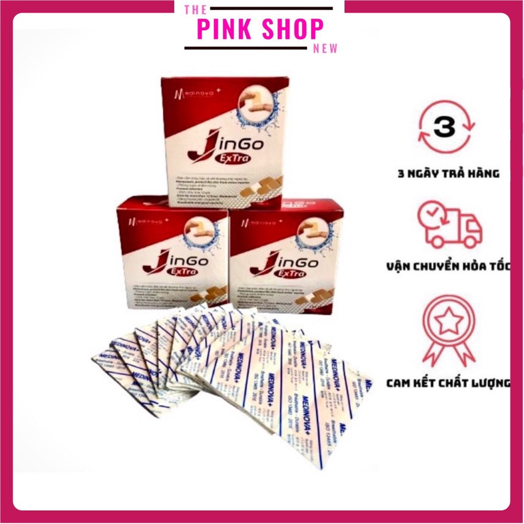 Băng Keo Cá Nhân 🎁FREESHIP🎁 Miếng Dán Urgo Băng Y Tế Jingo Extra Hộp 102 miếng loại bản nhỏ Medinova