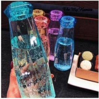Bình thủy tinh kim cương đựng nước 350ml