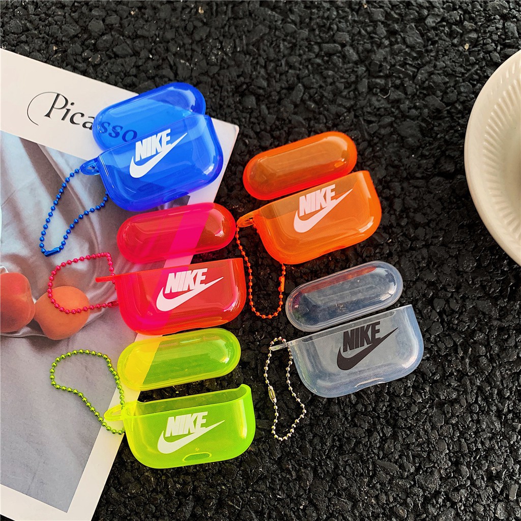 Vỏ silicon bảo vệ hộp sạc tai nghe Airpods in logo Nike độc đáo tiện dụng