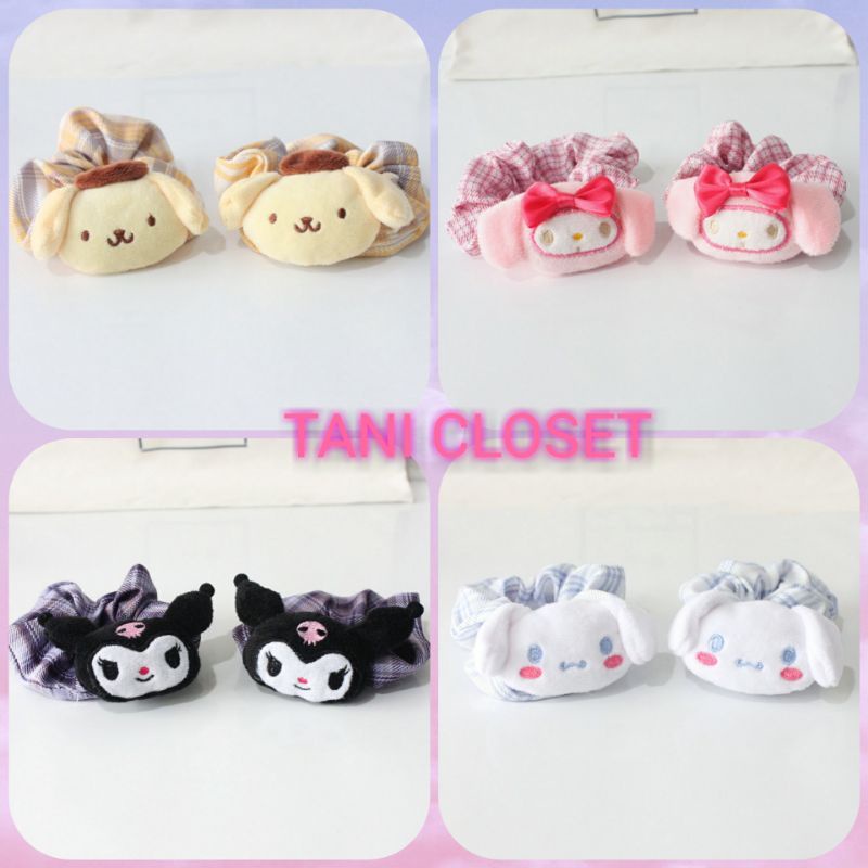 Dây Cột Tóc Caro Cinnamoroll Kuromi Melody Purin