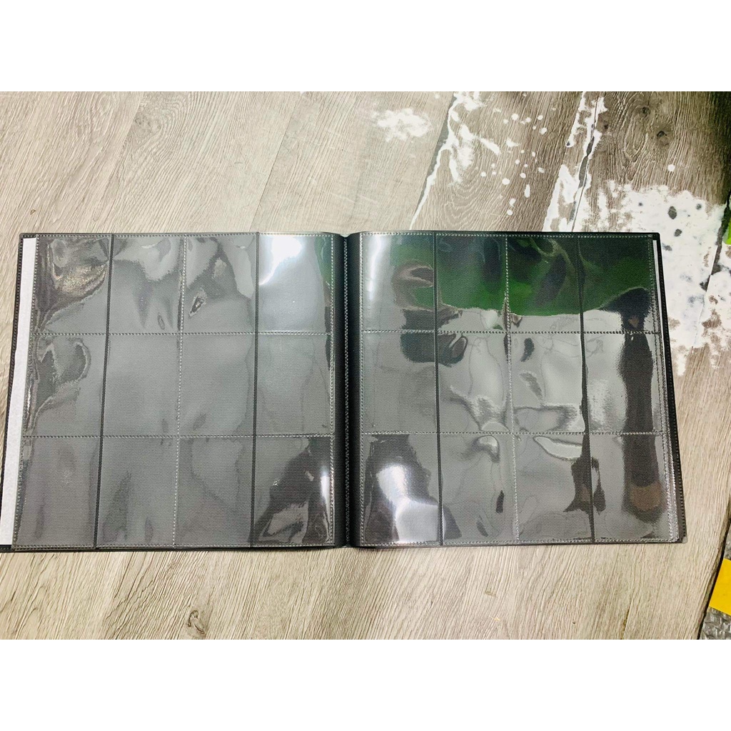 [ Phụ kiện RẺ NHẤT SHOPEE ] Sổ đựng card , album sưu tập thẻ bài Pokemon Yugioh Hàn quốc 9-Pocket đen 3x3