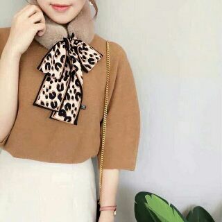 Khăn lông thỏ phối lụa