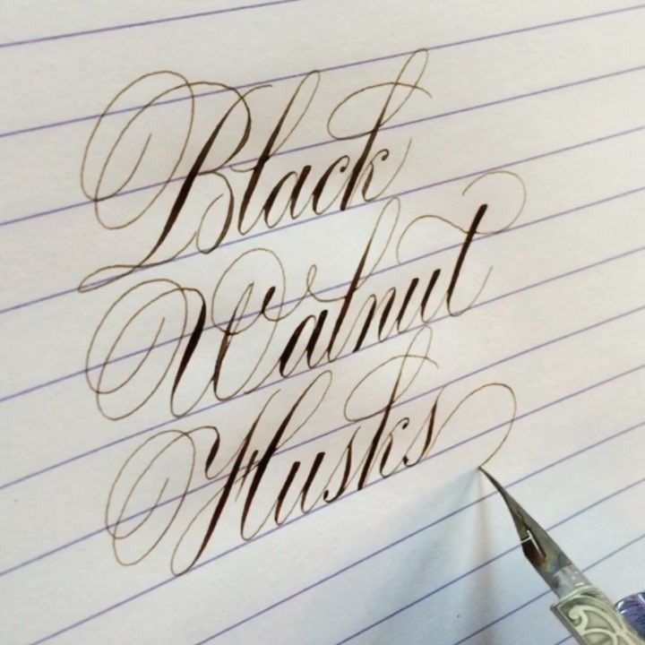 Mực WALNUT Chuyên Dụng Cho Viết Calligraphy, Drawing - Tặng Lọ Thủy Tinh Chiết Mực