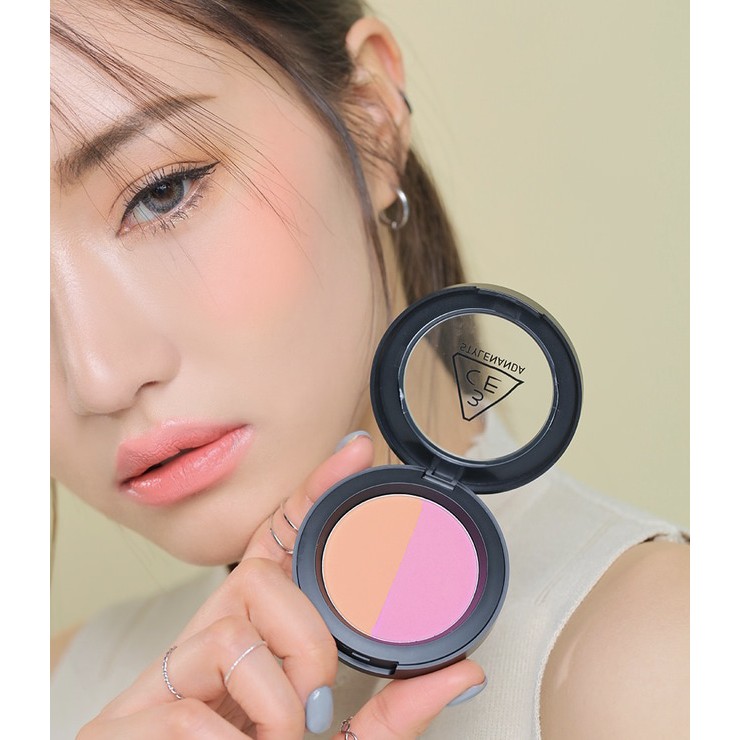 Má hồng 3CE DUO COLOR FACE BLUSH | BigBuy360 - bigbuy360.vn