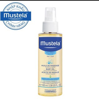 Dầu Massage Cho Trẻ Sơ Sinh & Em Bé Mustela Massage Baby Oil 100ml