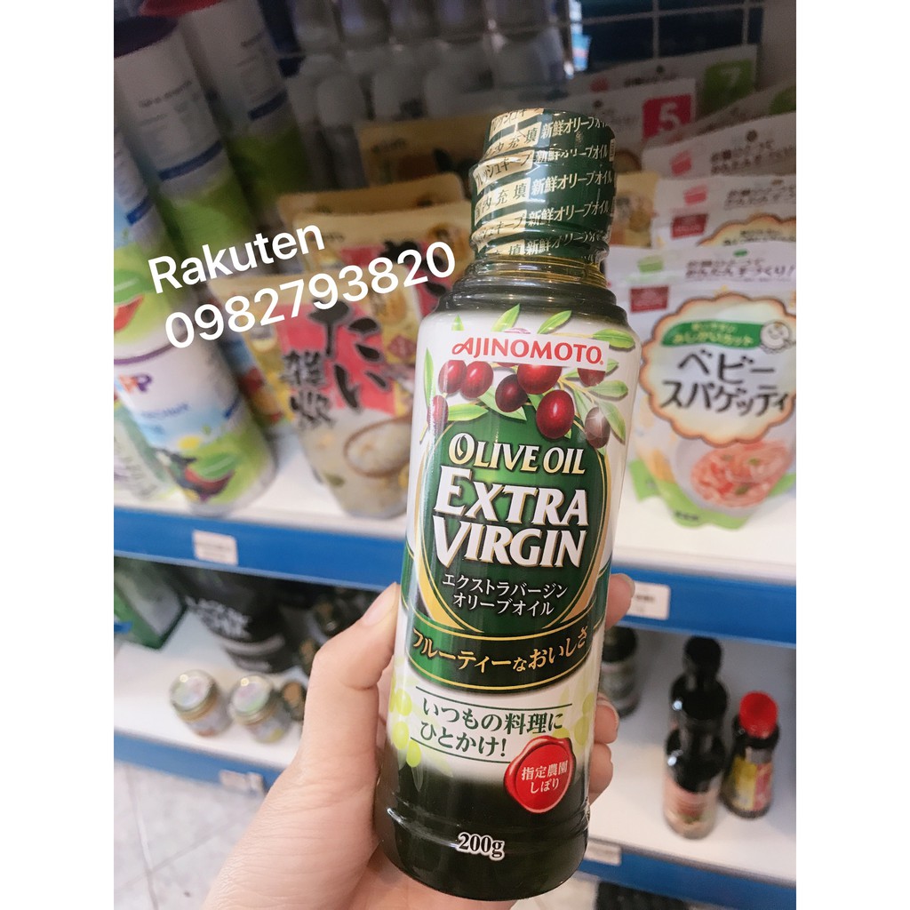 Dầu Ajinomoto Olive Extra Virgin Nhật 70gr và 200gr