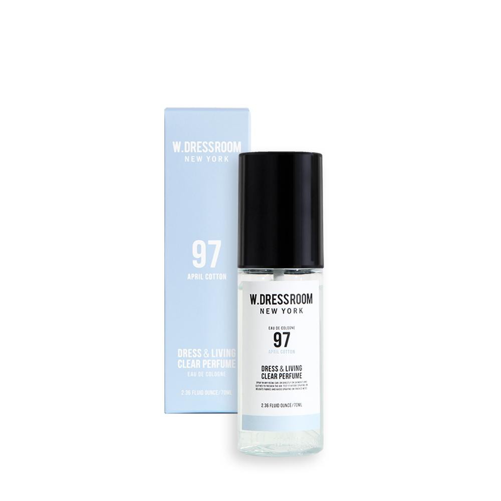 W.Dressroom Dress Living Clear Perfume 70ml [97.April Cotton] Chất làm mát không khí khử mùi