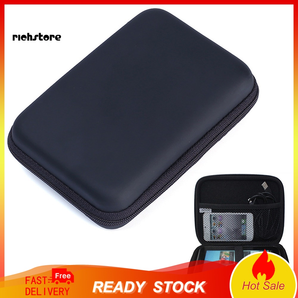 Túi Đựng Ổ Cứng / Dây Cáp USB 2.5 Inch Có Khóa Kéo Tiện Dụng | BigBuy360 - bigbuy360.vn