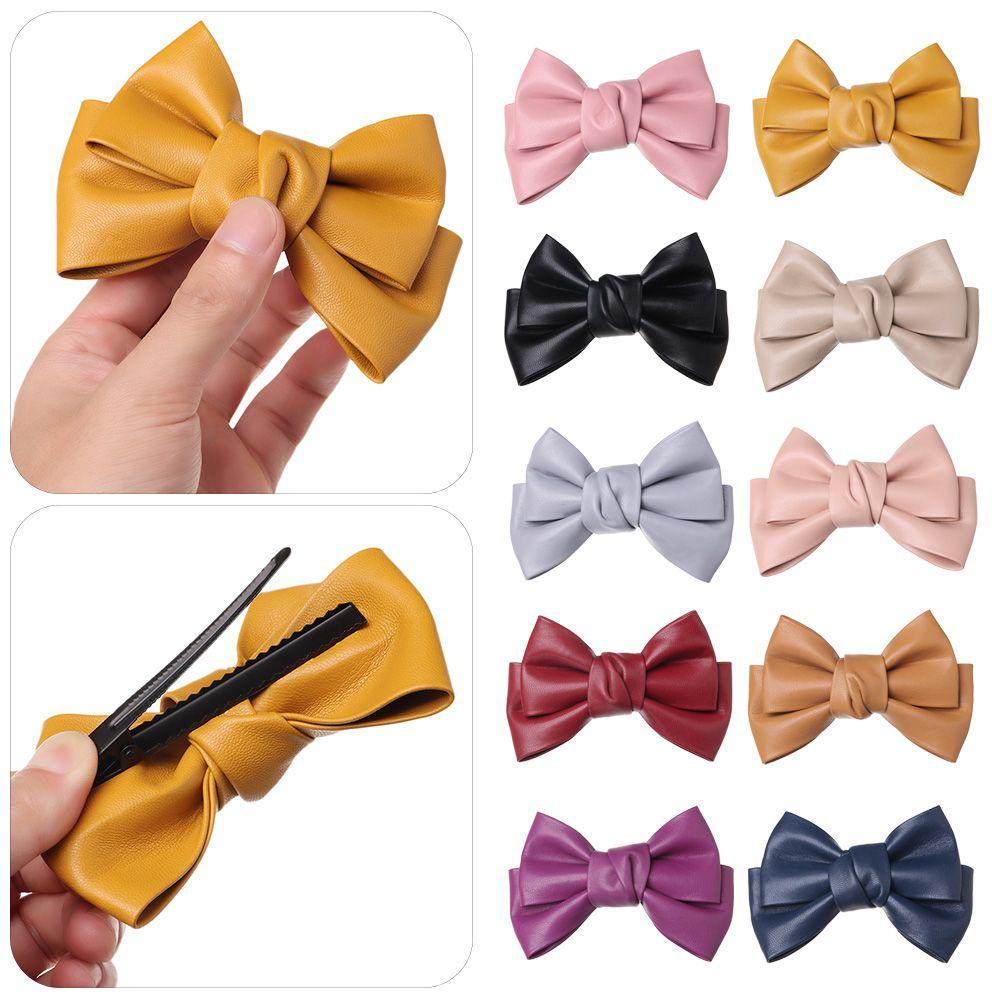 ROWANS Kẹp Tóc Hình Nơ Lớn Phong Cách Retro Cho Bé Gái