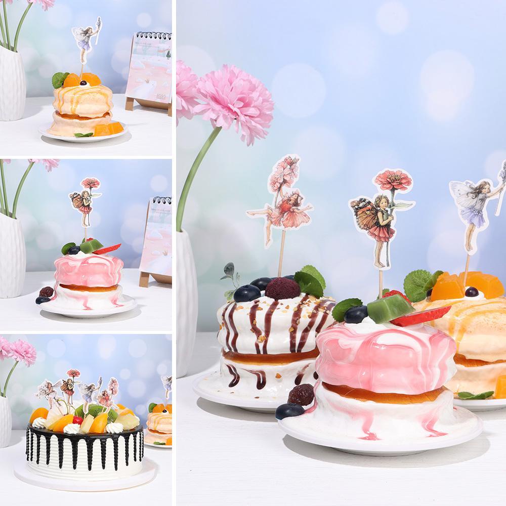 GOGOUP 24 Que Cắm Trang Trí Bánh Kem Hình Thiên Thần