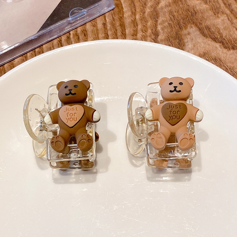 Kẹp tóc hình chú gấu nhỏ dễ thương phong cách Hàn Quốc