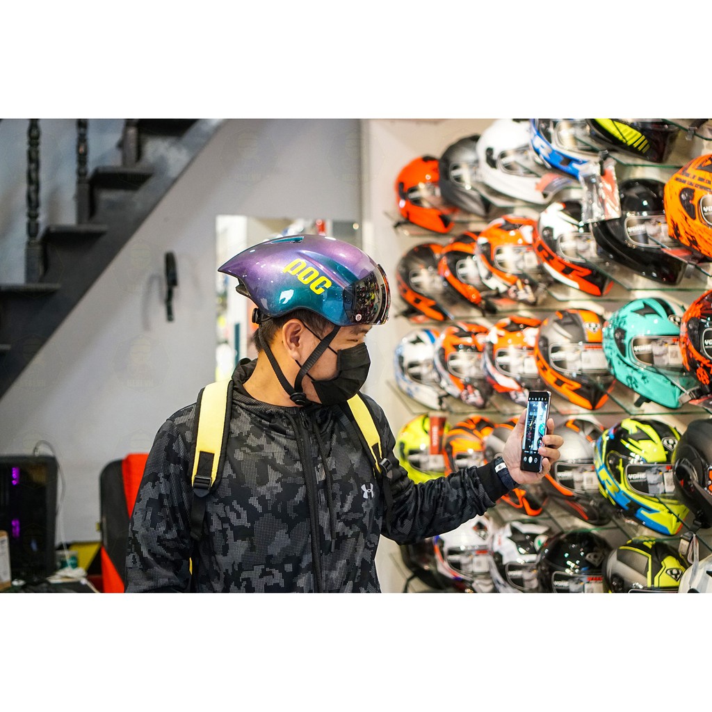 Mũ bảo hiểm cho xe máy và xe đạp POC 02 Màu TITAN