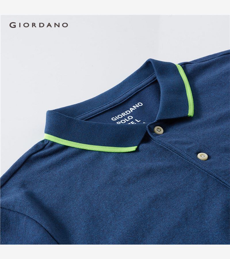 Áo Thun Giordano 01019204 Cổ Polo Tay Ngắn Thêu Hình Sư Tử Thời Trang | BigBuy360 - bigbuy360.vn