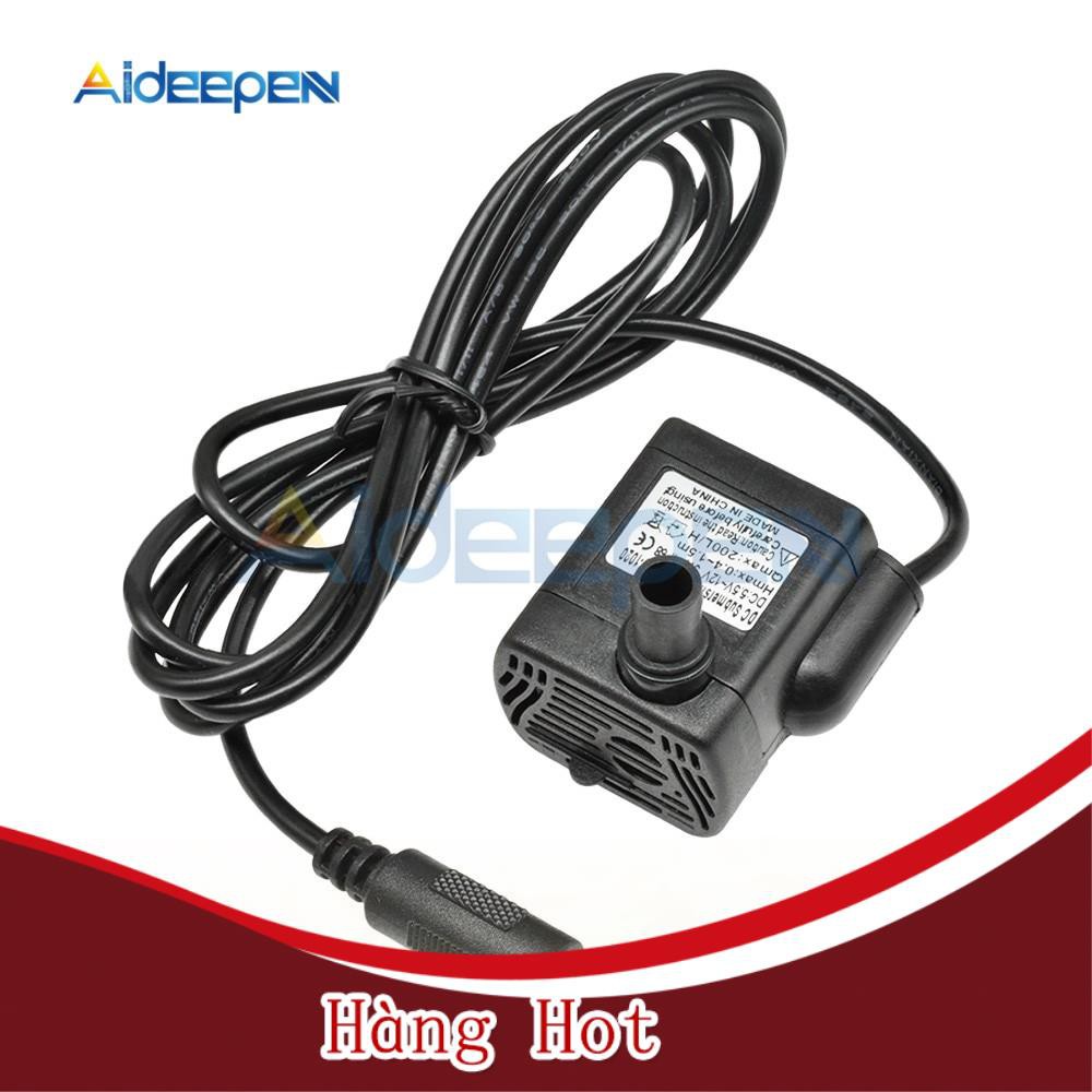 [ Hàng Hot ] Máy Bơm Chìm Dc 12v 3w Dc-1020 Mini 200l / H 1.5m Cho Bể Cá