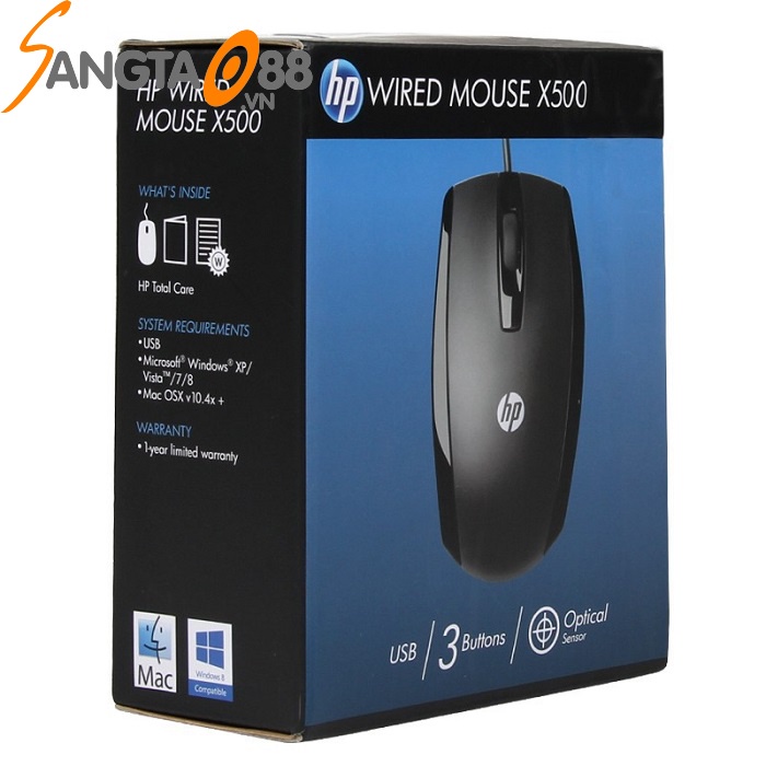 CHUỘT MOUSE CÓ DÂY X500. VI TÍNH QUỐC DUY