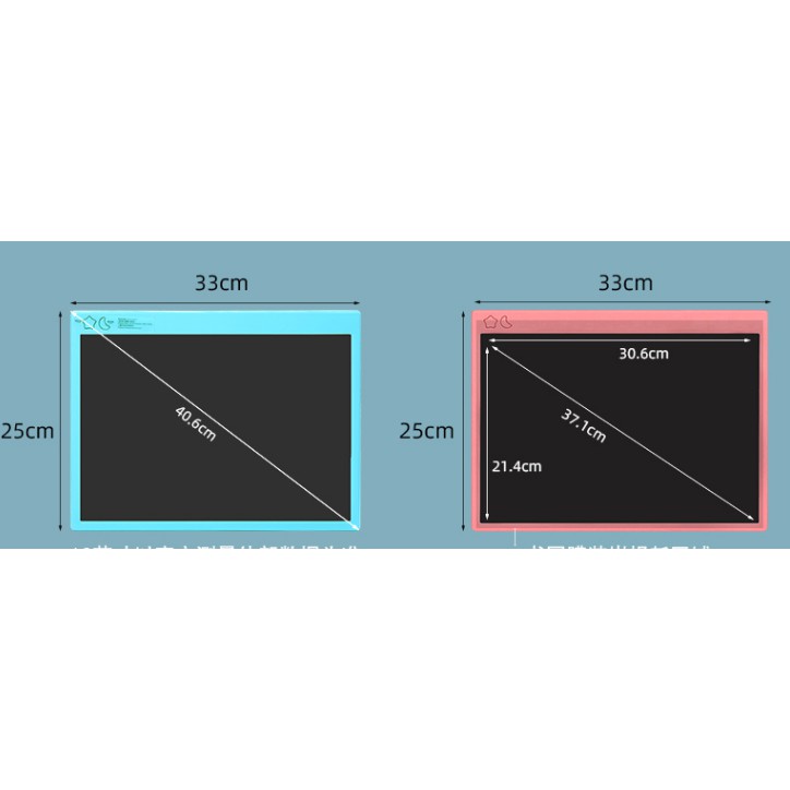 Bảng viết, bảng vẽ điện tử thông minh tự động xóa 16 inch.