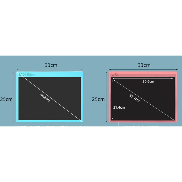 [Tặng bút dự phòng] Bảng viết, bảng vẽ điện tử thông minh tự động xóa 16 inch.