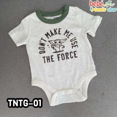 Body cho bé trai màu trơn trắng xanh sọc Body chip xuất dư GAP tay ngắn  - TNTG