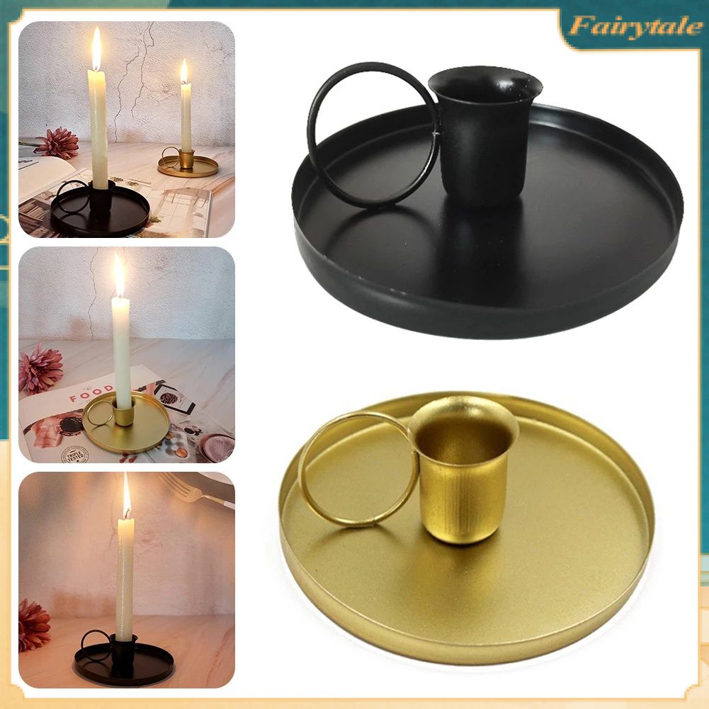 Giá Đỡ Đèn Cầy Bằng Kim Loại Phong Cách Cổ Điển Độc Đáo Trang Trí Bàn Tiệc Cưới / Giáng Sinh