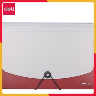 [Free Ship] Cặp đựng tài Liệu A4 12 NGĂN không quai Deli 5558, đựng giấy tờ văn phòng, công ty