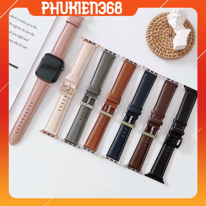 Dây da apple watch mẫu mới đủ series 6/5/4/3/2