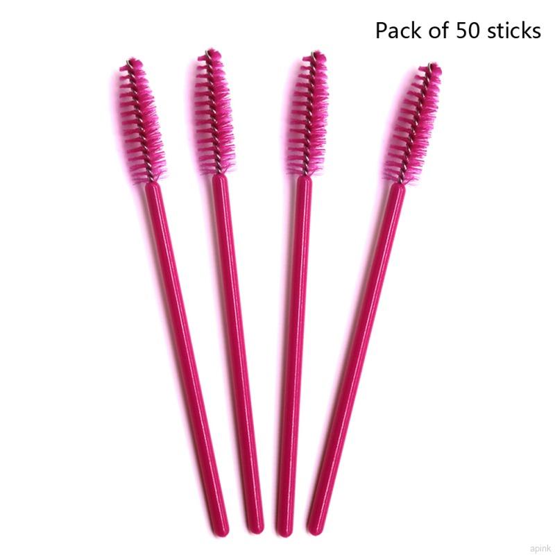 [Hàng mới về] 50 Cọ chuốt mi dùng một lần tiện dụng nhiều màu sắc