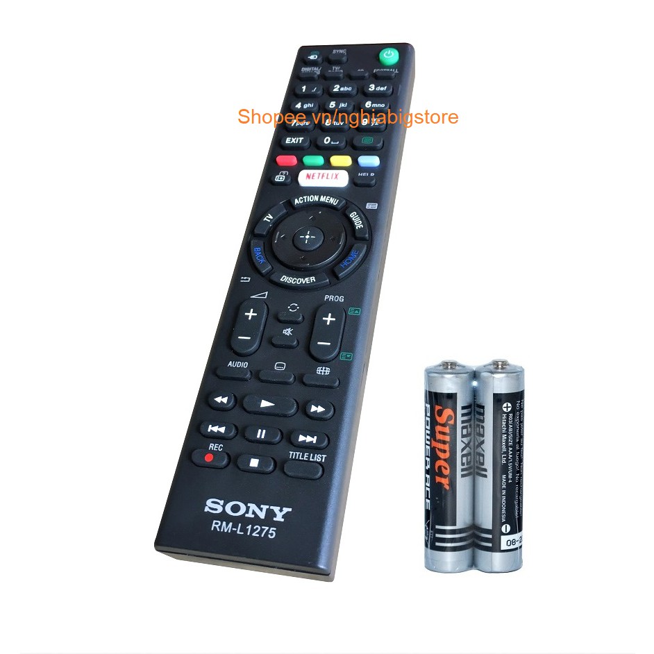 Remote Điều Khiển Tivi SONY, Internet Smart TV RM-L1275 Grade A Thay Thế RMT-TX102U, TX200E, TX200U