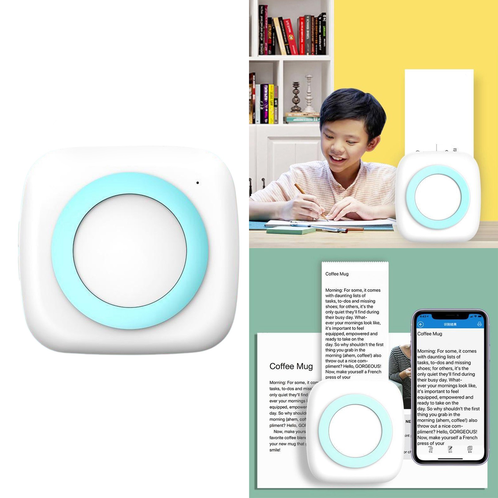 Máy In Ảnh Mini Cầm Tay Kết Nối Bluetooth