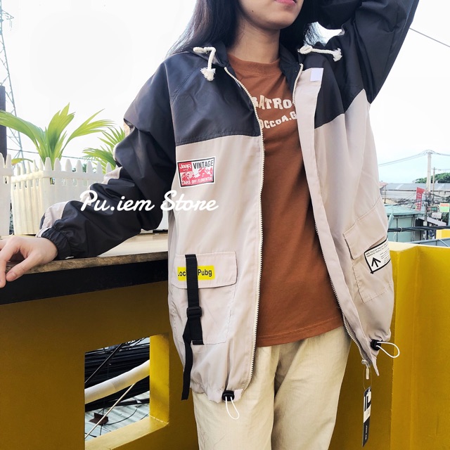 [Ảnh thật] Khoác dù Vintage - chống nắng, mưa bay, cản gió | BigBuy360 - bigbuy360.vn