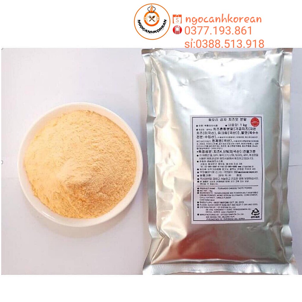 1kg Bột Phô Mai Loại Ngon Nhất Cao Cấp Ottogi Lắc Khoai Tây Bánh Gạo