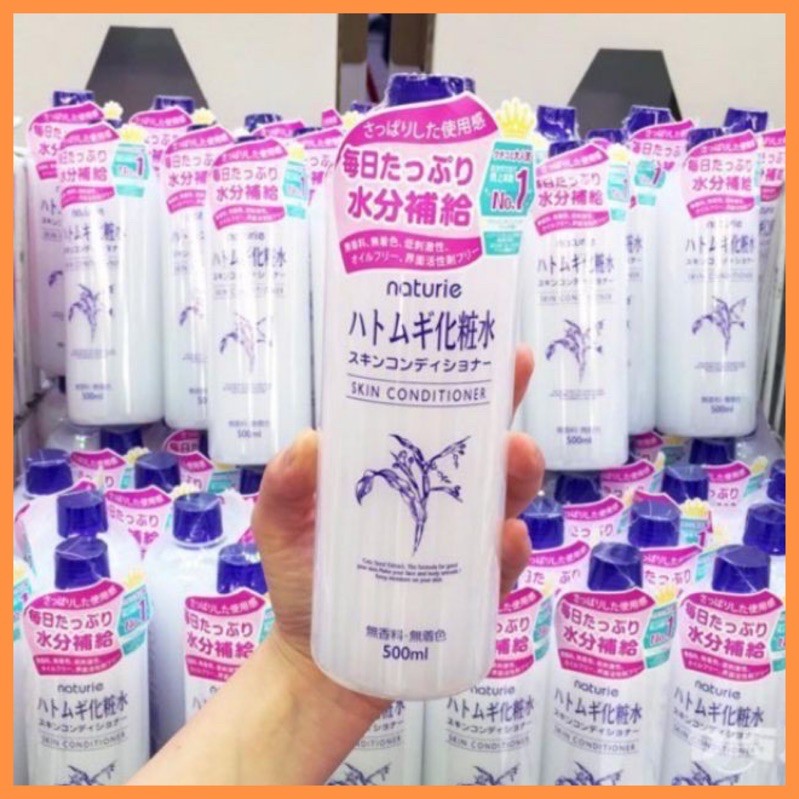 [Mã SFP62769661 giảm 5% đơn 250K] Nước hoa hồng Naturie Hatomugi Skin Conditioner - Toner (làm lotion mask ngon bổ rẻ)