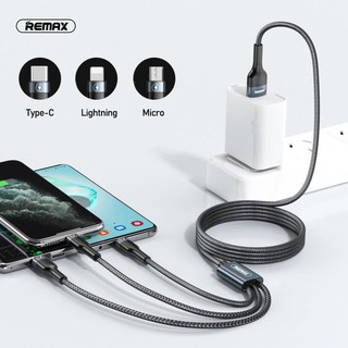 Dây cáp sạc Remax RC-070TH 3 đầu đa năng phù hợp tất cả điện thoại