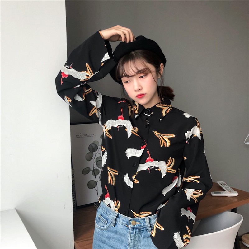 Áo sơ mi kiểu nữ tay dài Emilyshop