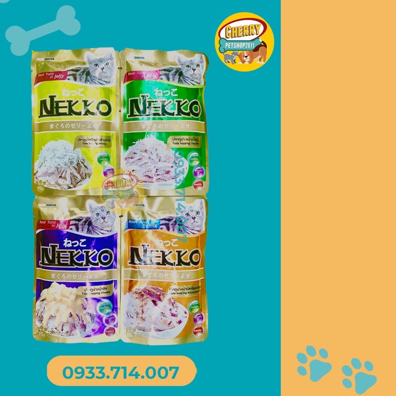 Combo 12 gói Pate Nekko cho Mèo 70g