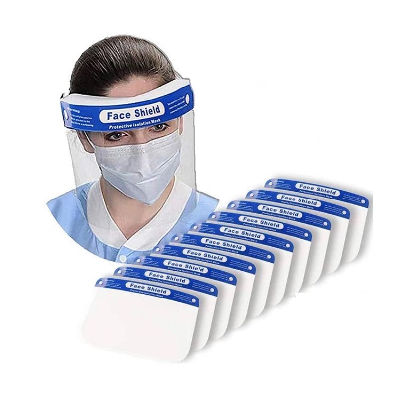 (Có GIÁ SỈ) Combo 5 face shield tấm đeo chống giọt bắn, 5 chiếc