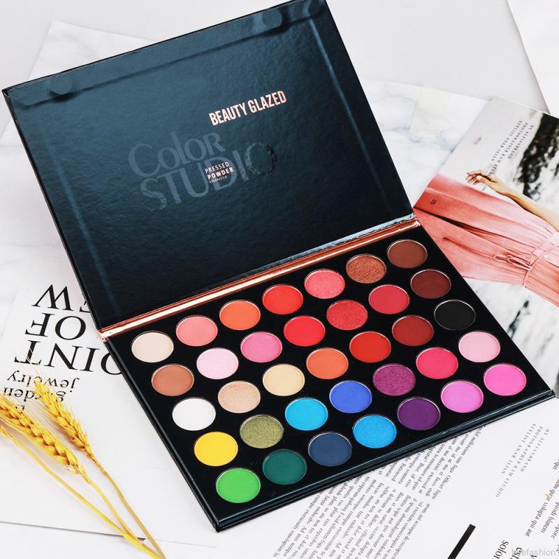[Hàng mới về] Bảng phấn mắt BEAUTY GLAZED 35 màu lấp lánh lâu trôi cho nam và nữ