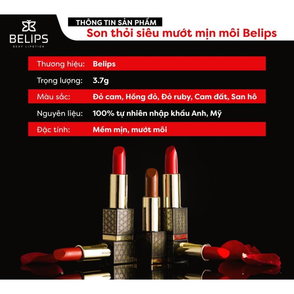 Son Thỏi Siêu Mướt Mềm Mịn Môi Belips Sexy Lipstick An Toàn Cho Cả Bà Bầu