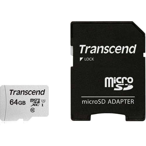 Thẻ nhớ MicroSDXC Transcend 300S C10 95MB/s 64GB-Có Adapter