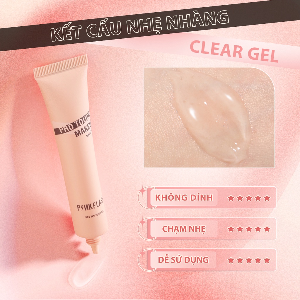 Kem lót trang điểm PINKFLASH PRO TOUCH thu nhỏ lỗ chân lông mờ mịn 40g