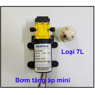 Máy bơm nước mini 12v, Bơm tăng áp mini, bơm phun sương 12v
